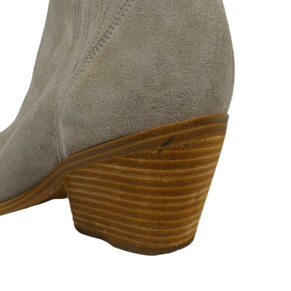 Marc Fisher Teona Pointed Toe Ankle Boot Size 8.5 Light Gray/Taupe #1446 - Picture 4 of 10